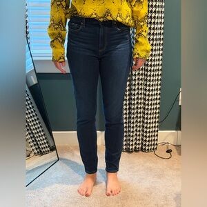 Paige Hoxton Ankle Jeans - Dark Blue